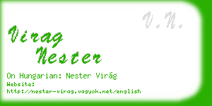 virag nester business card