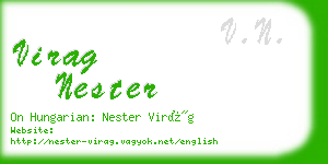 virag nester business card